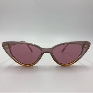 Rose colored Retro Cateye Sunglasses
